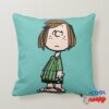 Peppermint Patty Rolling Eyes Throw Pillow 8