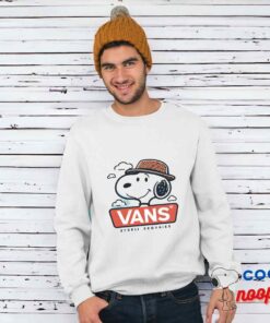 Perfect Snoopy Vans Logo T Shirt 1
