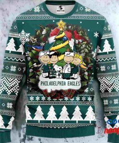 Philadelphia Eagles Snoopy Dog Ugly Sweater Gift Christmas 1
