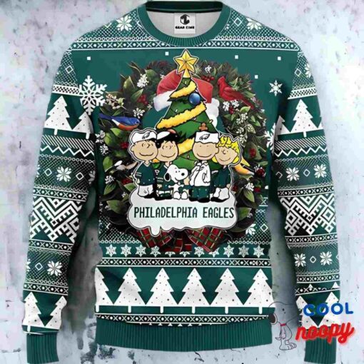Philadelphia Eagles Snoopy Dog Ugly Sweater Gift Christmas 1