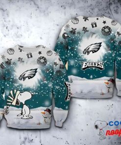 Philadelphia Eagles Xmas Snoopy Ugly Sweater Gift 1