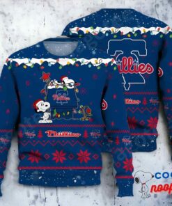 Philadelphia Phillies Snoopy Mlb Ugly Christmas Sweater 1