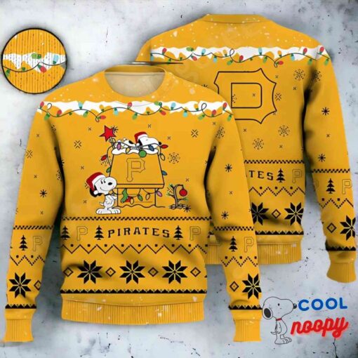 Pittsburgh Pirates Snoopy Mlb Ugly Christmas Sweater 1