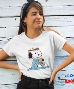 Playful Snoopy Christian T Shirt 4