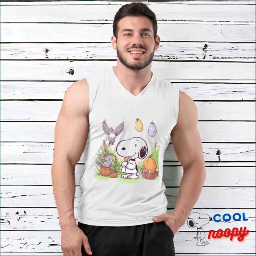Playful Snoopy Easter T Shirt 3