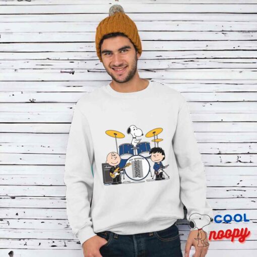 Playful Snoopy Joy Division Rock Band T Shirt 1