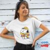 Playful Snoopy Los Angeles Lakers Logo T Shirt 4