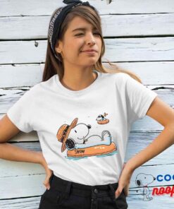 Playful Snoopy Swim T Shirt 4