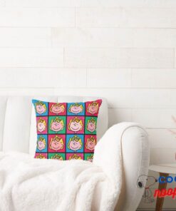Pop Art Sally Mod For You Pattern Throw Pillow 2