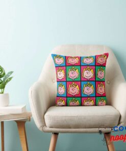 Pop Art Sally Mod For You Pattern Throw Pillow 3