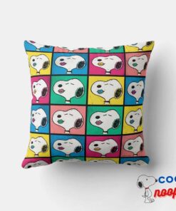 Pop Art Snoopy Lips Mod For You Pattern Throw Pillow 4