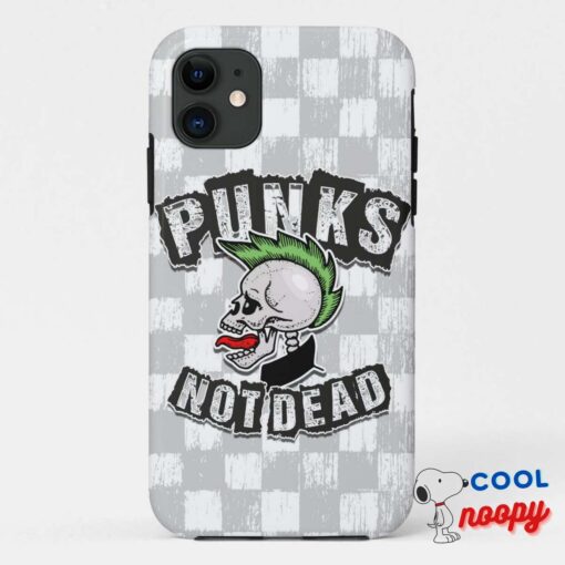 Punks Not Dead Skull Mohawk Punk Rock Rocker Case Mate Iphone Case 8