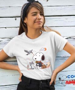 Radiant Snoopy Cat T Shirt 4