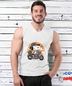 Radiant Snoopy Harley Davidson T Shirt 3