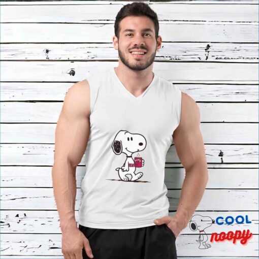 Radiant Snoopy Miami Heat Logo T Shirt 3