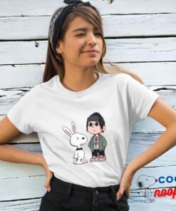 Rare Snoopy Bad Bunny Rapper T Shirt 4