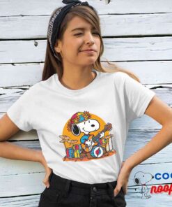 Rare Snoopy Grateful Dead Rock Band T Shirt 4