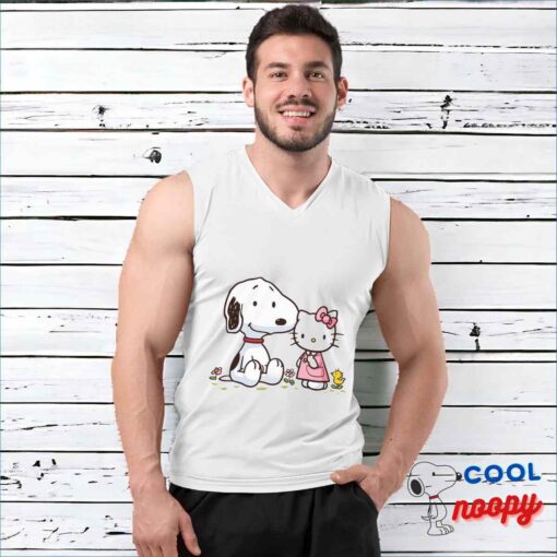 Rare Snoopy Hello Kitty T Shirt 3
