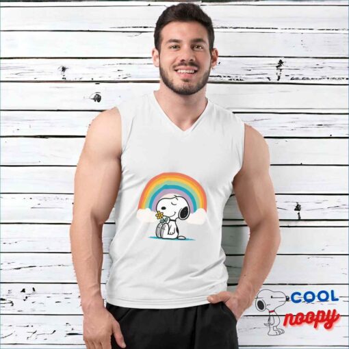 Rare Snoopy Rainbow T Shirt 3