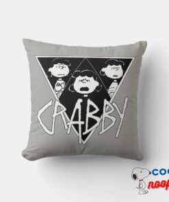 Rock Tees Crabby Lucy Throw Pillow 8