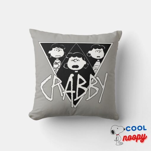 Rock Tees Crabby Lucy Throw Pillow 8