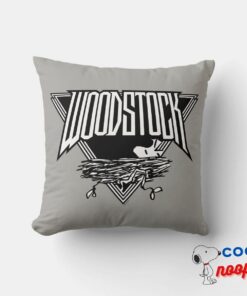 Rock Tees Rock Woodstock Throw Pillow 8