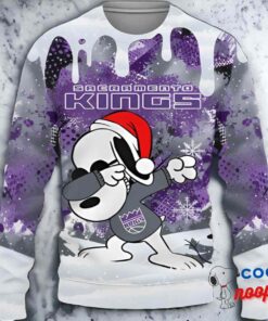 Sacramento Kings Snoopy Dabbing The Peanuts Sports Ugly Christmas Sweater 1