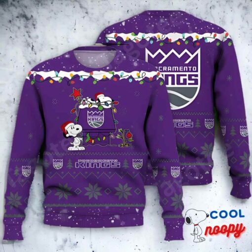 Sacramento Kings Snoopy Nba Ugly Christmas Sweater 1