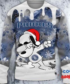 San Diego Padres Snoopy Dabbing The Peanuts Sports Ugly Christmas Sweater 1