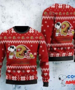 San Francisco 49ers Cute The Snoopy Show Football Helmet Christmas Sweater Xmas Gift 1