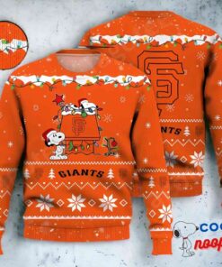 San Francisco Giants Snoopy Mlb Ugly Christmas Sweater 1