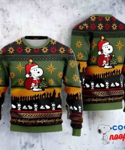 Santa Snoopy Aop Ugly Christmas Sweater Christtmas Holiday Gift 1