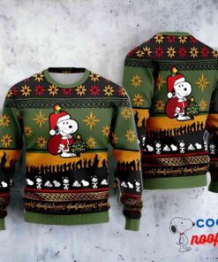 Santa Snoopy Ugly Christmas Sweater All Over Print 1