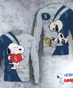 Seattle Mariners Snoopy Cute Heart Funny Sweater Christmas 1