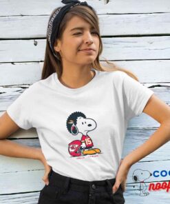 Selected Snoopy Kansas City Chiefs Logo T Shirt 4