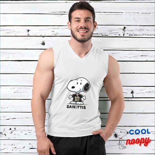 Selected Snoopy New Orleans Saints Logo T Shirt 3