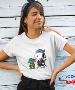 Selected Snoopy Ninja Turtle T Shirt 4
