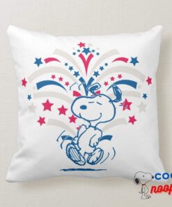 Snoopy 4th Of July Dance Throw Pillow 8