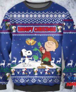Snoopy And Charlie Brown Christmas Ugly Sweater Sweatshirt 1