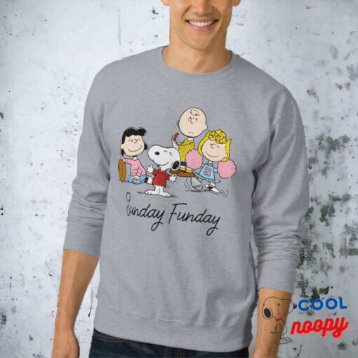 Snoopy And The Gang Play Football Sweatshirt 5