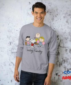 Snoopy And The Gang Play Football Sweatshirt 7