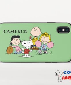 Snoopy And The Gang Play Football Uncommon Iphone Case 3