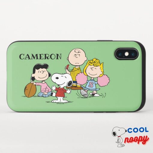 Snoopy And The Gang Play Football Uncommon Iphone Case 3
