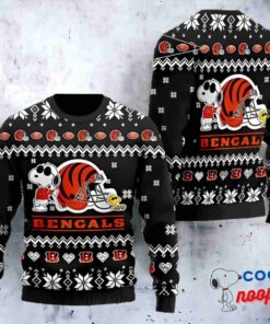 Snoopy And Woodstock Cincinnati Bengals Nfl Christmas Ugly Sweater 1