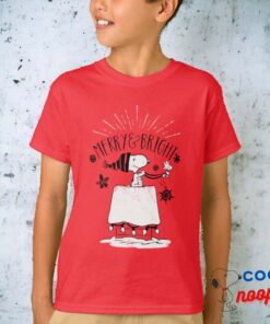 Snoopy And Woodstock Merry Bright T Shirt 10