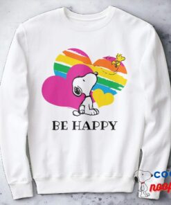 Snoopy And Woodstock Rainbow Hearts Sweatshirt 2