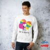 Snoopy And Woodstock Rainbow Hearts Sweatshirt 3