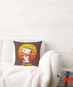 Snoopy Beagle Scout Happy Camper Throw Pillow 2