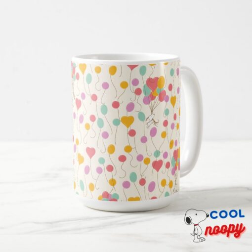 Snoopy Bunches Of Balloons Pattern Coffee Mug 15