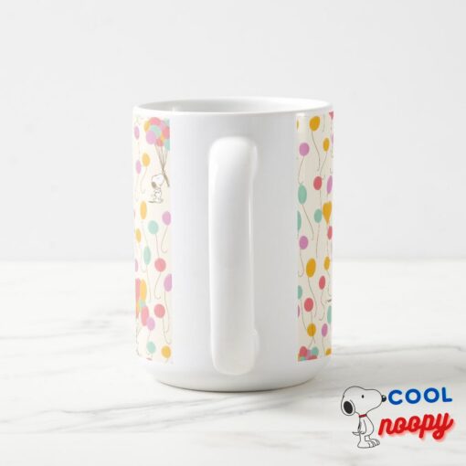 Snoopy Bunches Of Balloons Pattern Coffee Mug 3